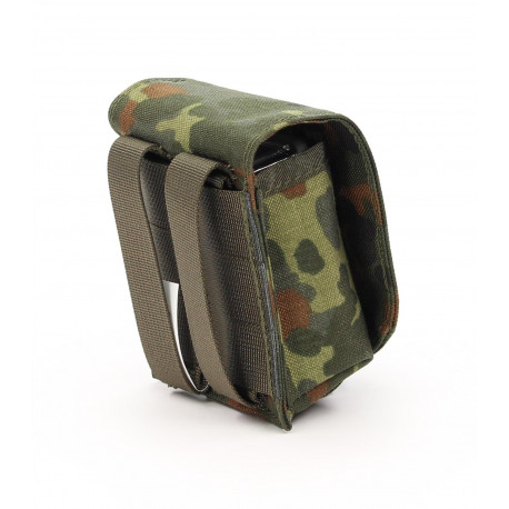 Zentauron Borsa per bombe a mano con fibbia Colore Flecktarn Germania (0316)