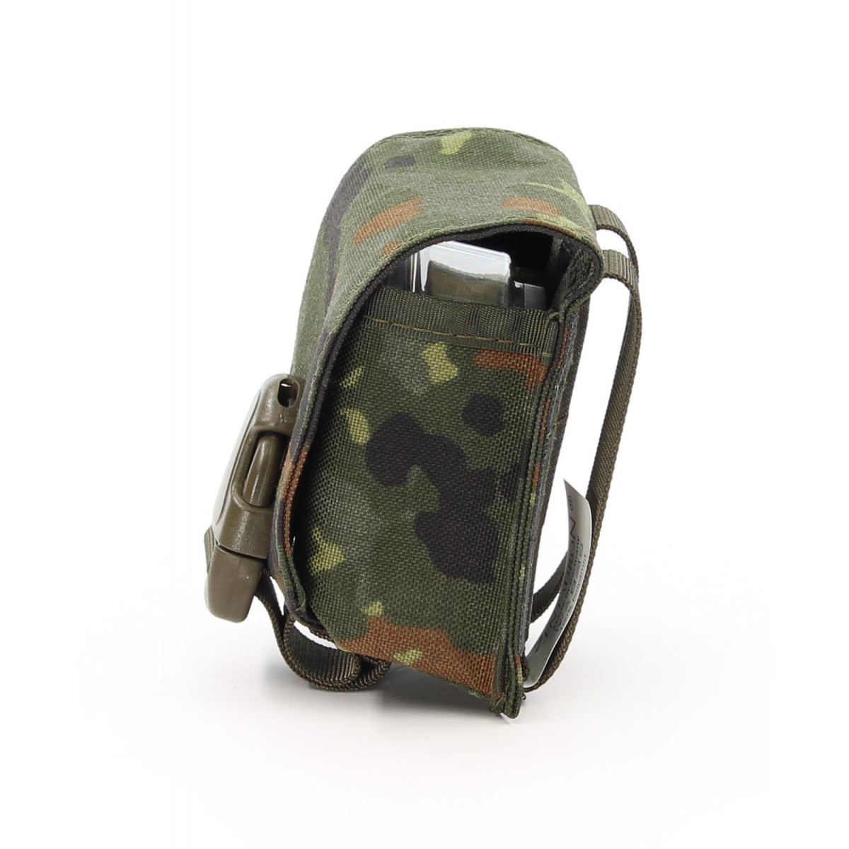 Zentauron Borsa per bombe a mano con fibbia Colore Flecktarn Germania (0316)