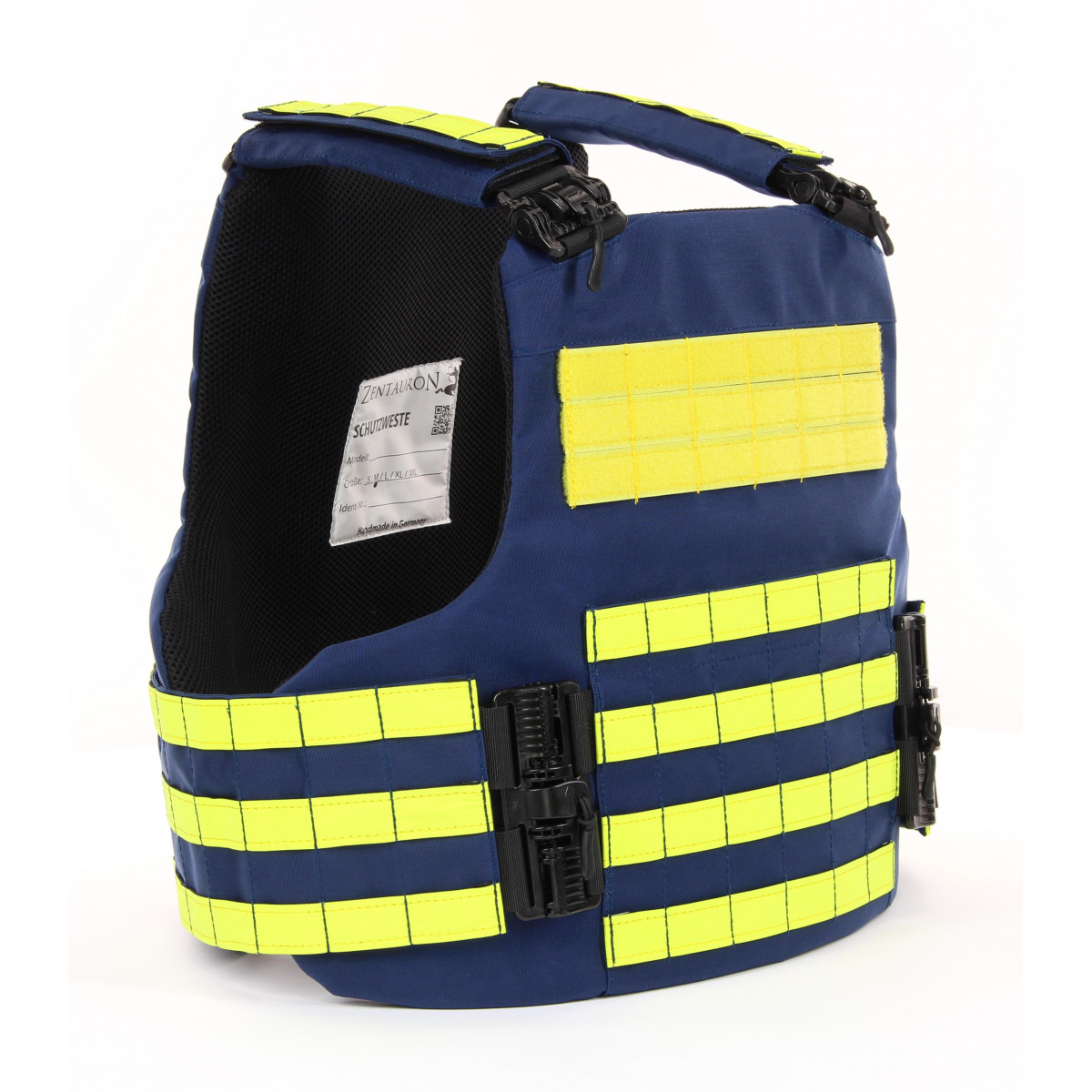 Civilian protective vest hull for rescue and law enforcement.