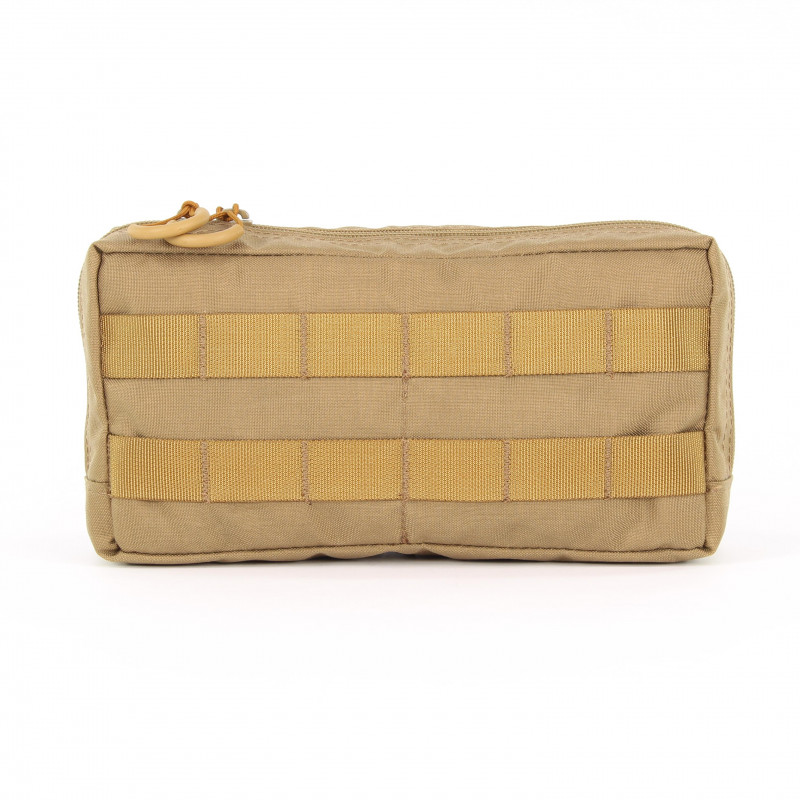 Horizontal multi-purpose pouch in coyote