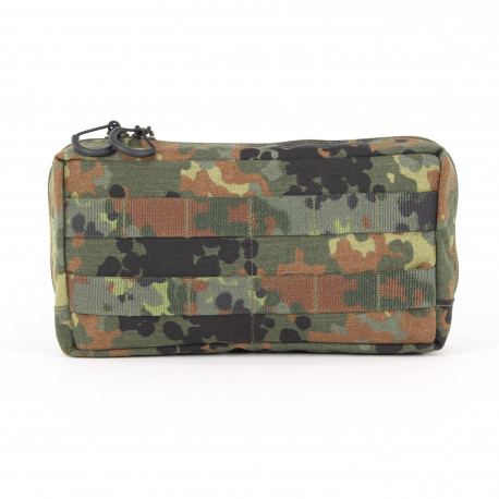 Horizontal multi-purpose pouch in camouflage