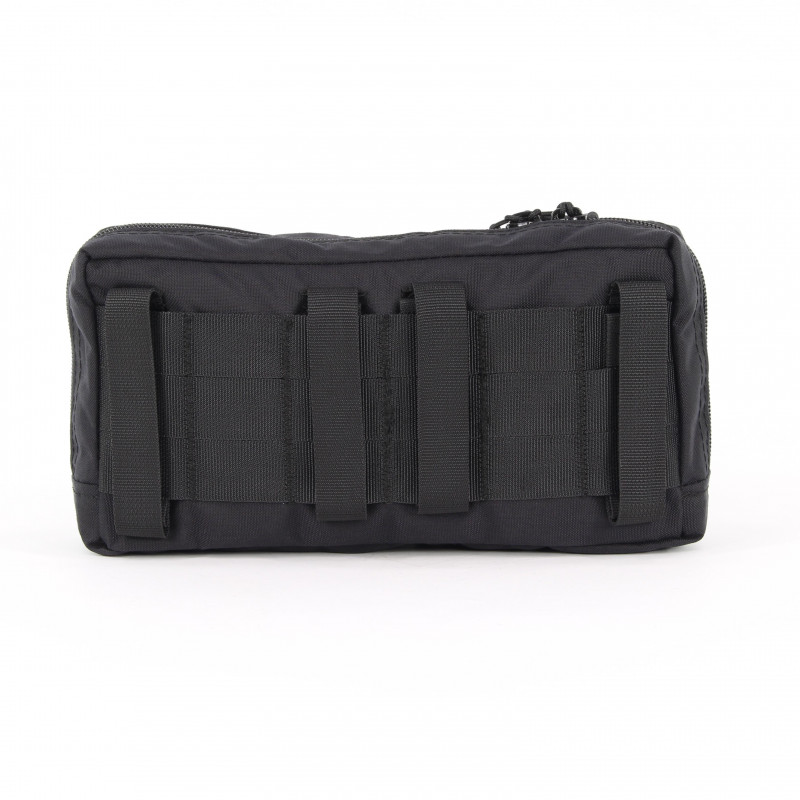 Horizontal multi-purpose bag in black