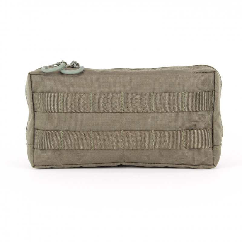 Horizontal multi-purpose bag in stone gray-olive