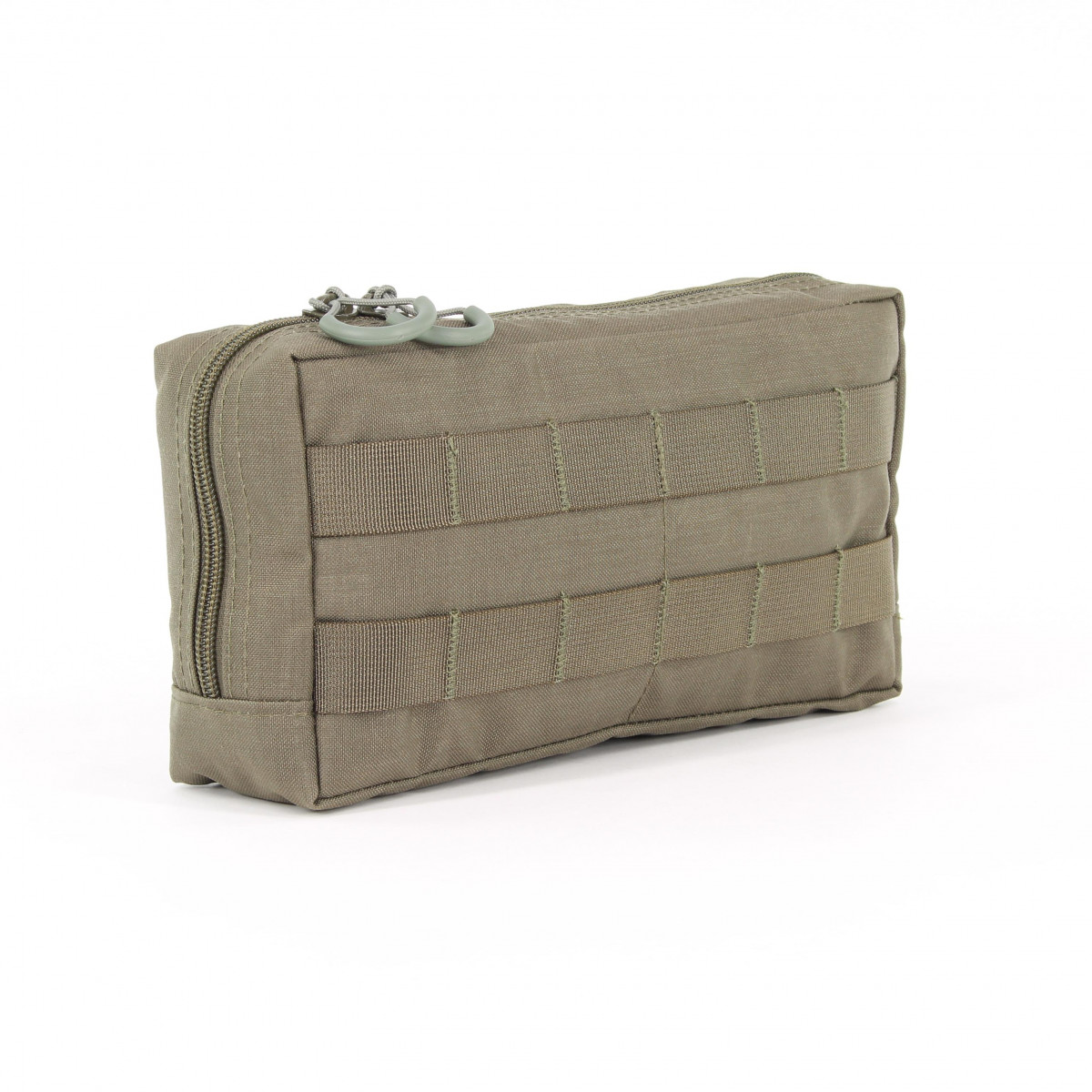 Horizontal multi-purpose bag in stone gray-olive