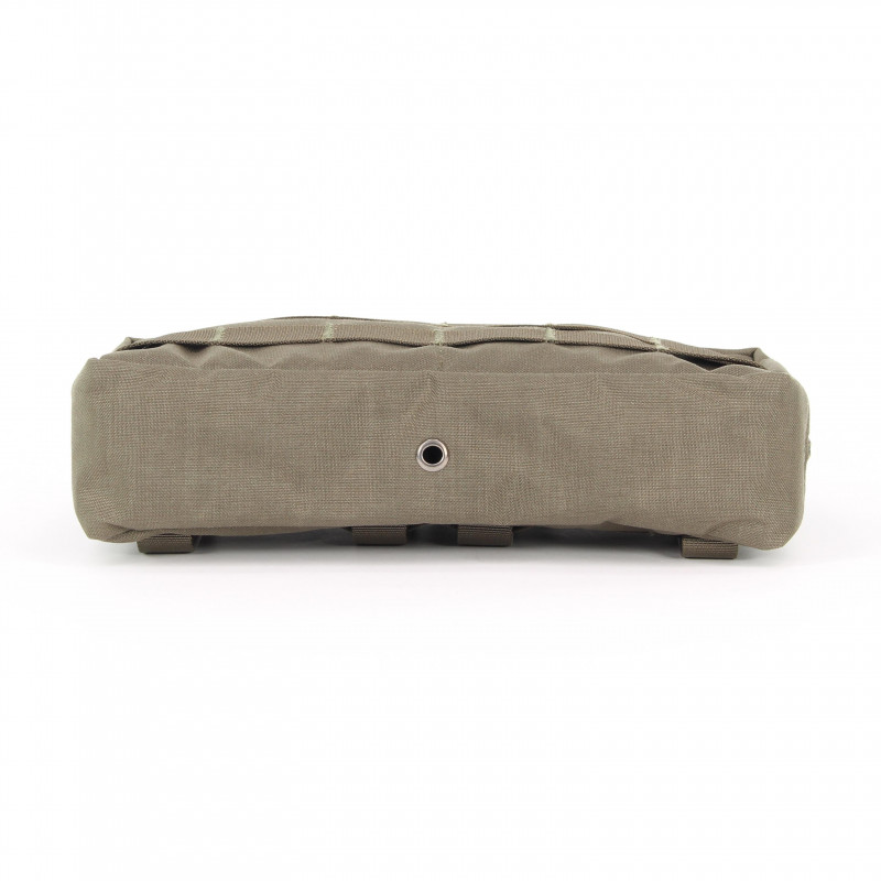 Horizontal multi-purpose bag in stone gray-olive