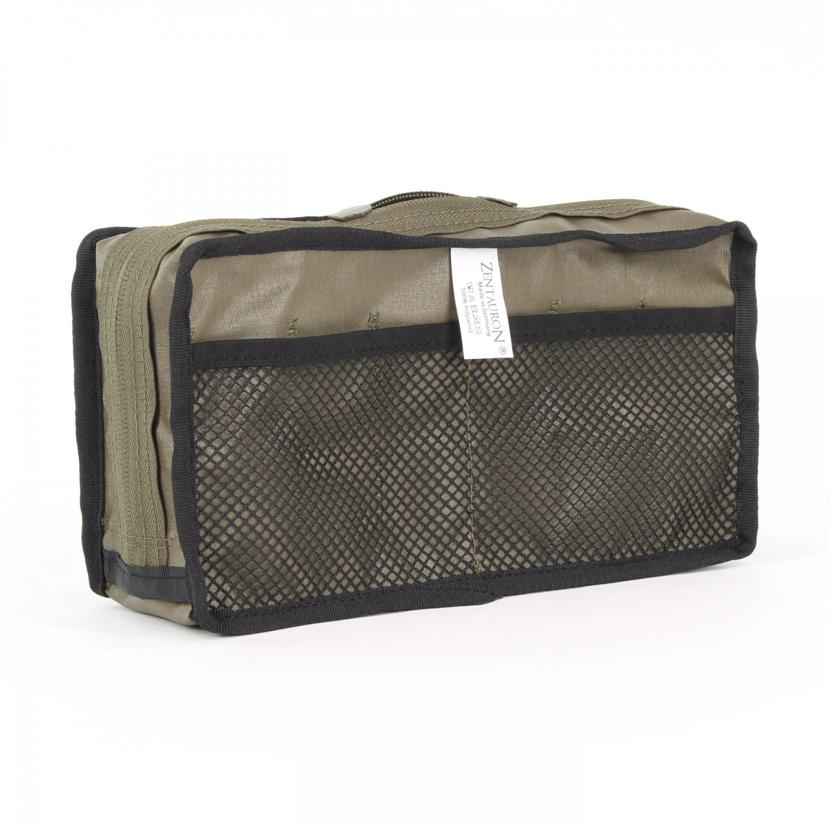 Horizontal multi-purpose bag in stone gray-olive