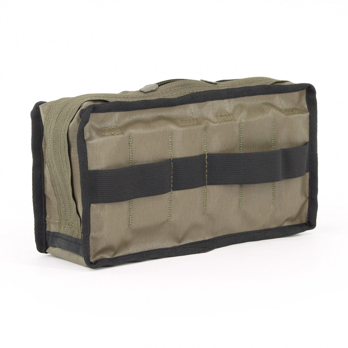 Horizontal multi-purpose bag in stone gray-olive