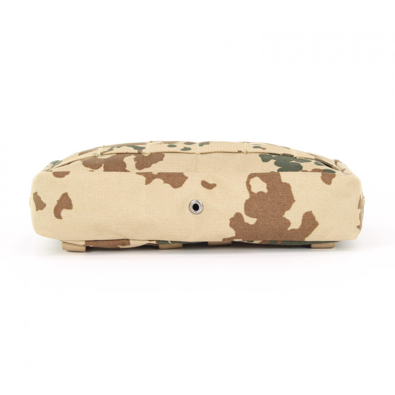 Horizontal multi-purpose pouch in tropical camouflage