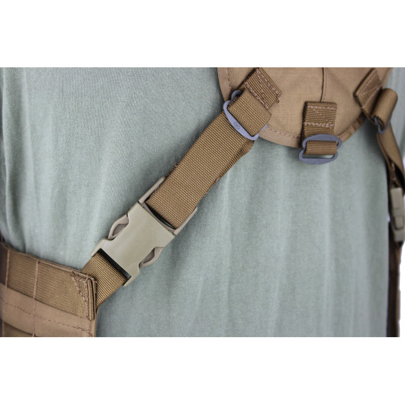 Split Front Chest Rig with MOLLE system for individual outfitting